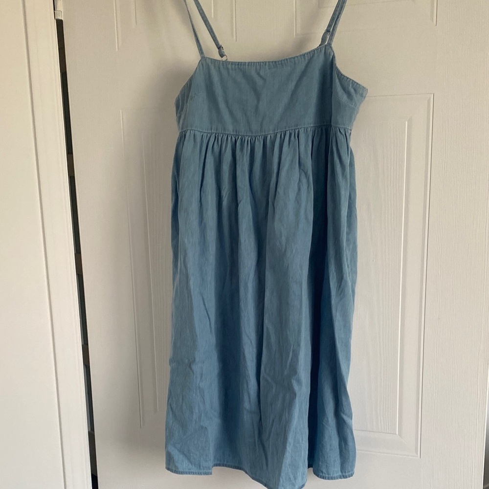 Simons Icône Sky Blue Denim Dress